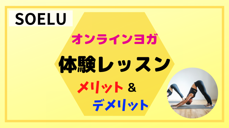 オンラインヨガsoeluの体験レッスン メリットデメリット とは